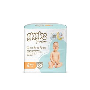 Giggles Premium Twin Pack 7-18Kg Belt Style Maxi Diapers 30Pcs